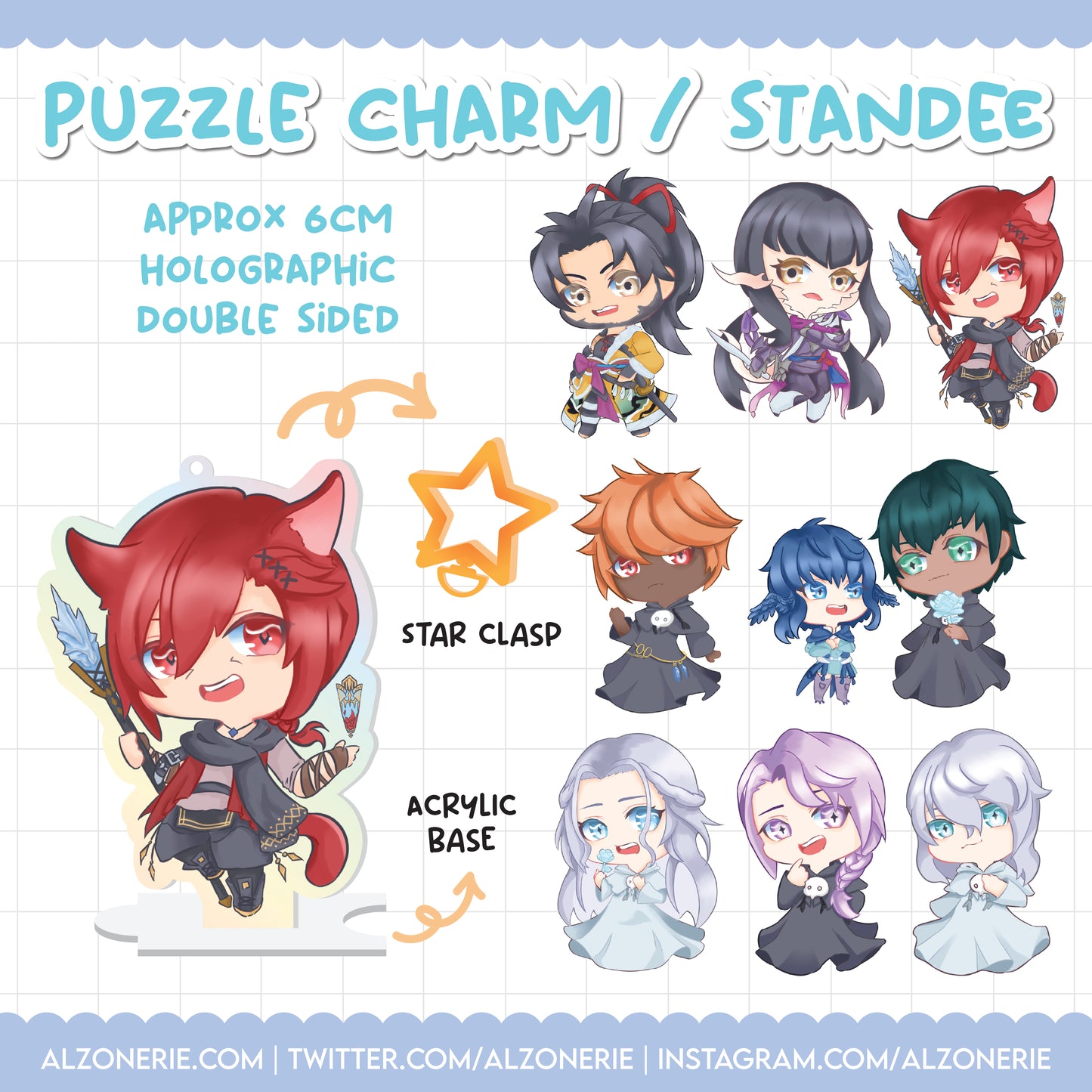 【FF14】Acrylic Puzzle Standee/ Charm