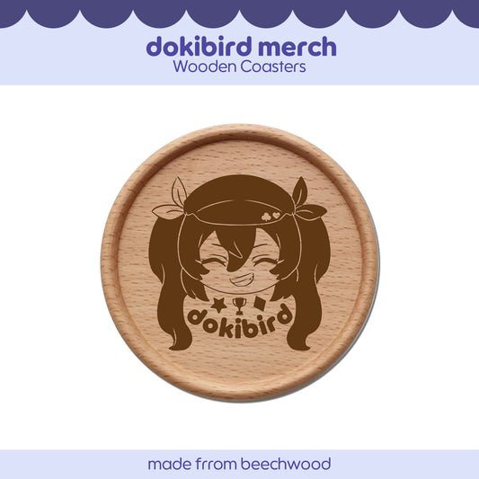 【VTUBER】Preorder: Dokibird Wooden Coaster