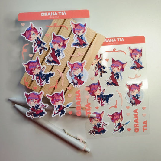 【FF14】G'raha Tia Sticker Sheet